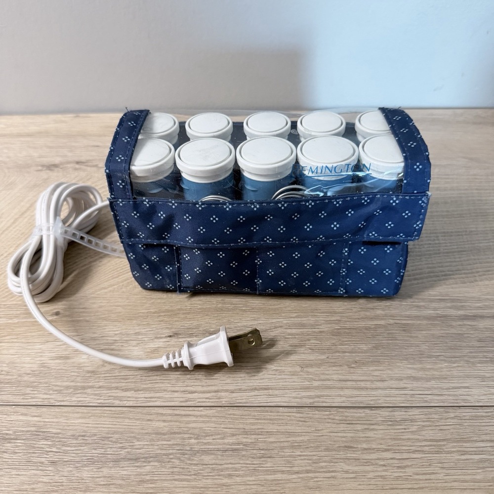 Remington Express Travel Instant Hot Rollers 10 Curlers With Clips Tested